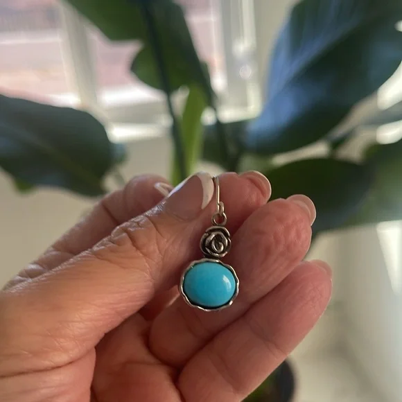 Israel sterling silver Topaz Earings - Picture 3 of 10